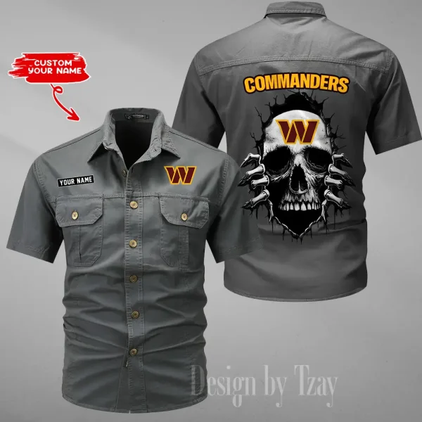 Washington Commanders Military Cargo Cotton Shirts New 2025 SPTMSSWS192 - Image 2