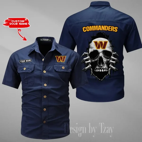 Washington Commanders Military Cargo Cotton Shirts New 2025 SPTMSSWS192 - Image 3