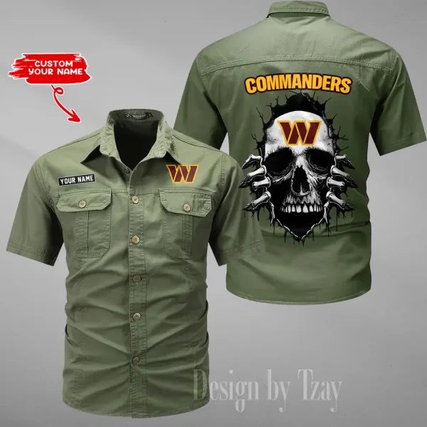 Washington Commanders Military Cargo Cotton Shirts New 2025 SPTMSSWS192 - Image 4