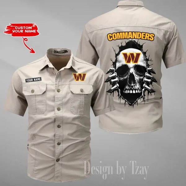 Washington Commanders Military Cargo Cotton Shirts New 2025 SPTMSSWS192 - Image 5