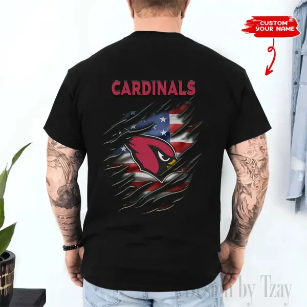 Arizona Cardinals Men's 2D Printed T-shirt Fashion O-neck 2025 AZTS1440 - Image 2