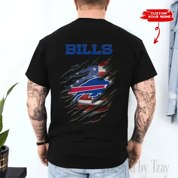 Buffalo Bills Men's 2D Printed T-shirt Fashion O-neck 2025 AZTS1443 - Image 2