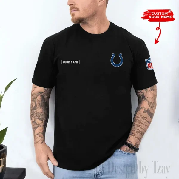 Indianapolis Colts Men's 2D Printed T-shirt Fashion O-neck 2025 AZTS1453