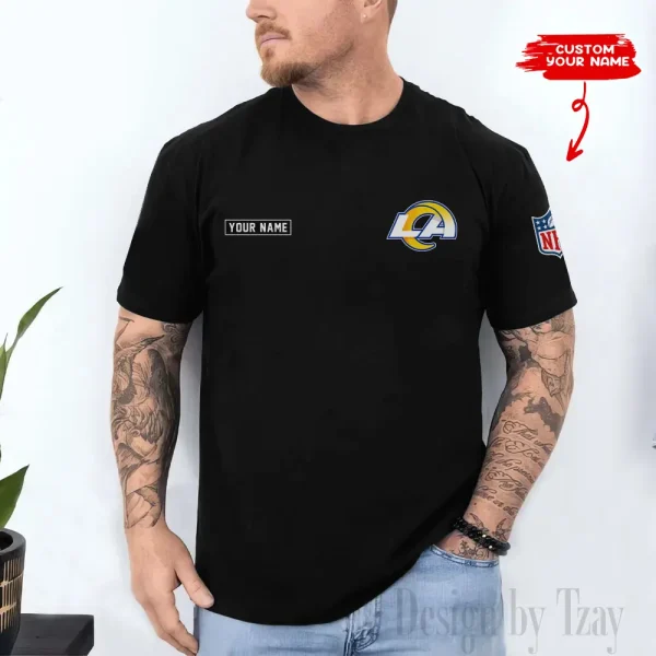 Los Angeles Rams Men's 2D Printed T-shirt Fashion O-neck 2025 AZTS1458