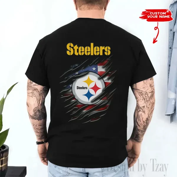 Pittsburgh Steelers Men's 2D Printed T-shirt Fashion O-neck 2025 AZTS1466 - Image 2