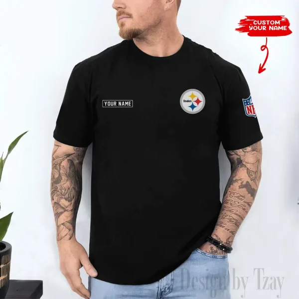 Pittsburgh Steelers Men's 2D Printed T-shirt Fashion O-neck 2025 AZTS1466