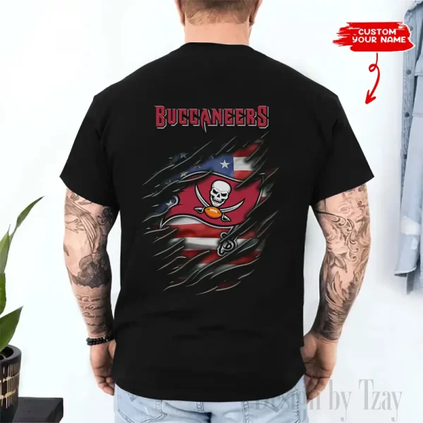 Tampa Bay Buccaneers Men's 2D Printed T-shirt Fashion O-neck 2025 AZTS1469 - Image 2