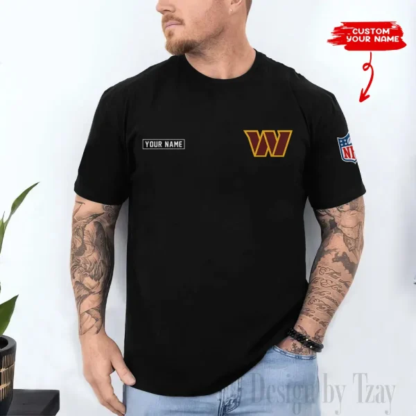 Washington Commanders Men's 2D Printed T-shirt Fashion O-neck 2025 AZTS1471