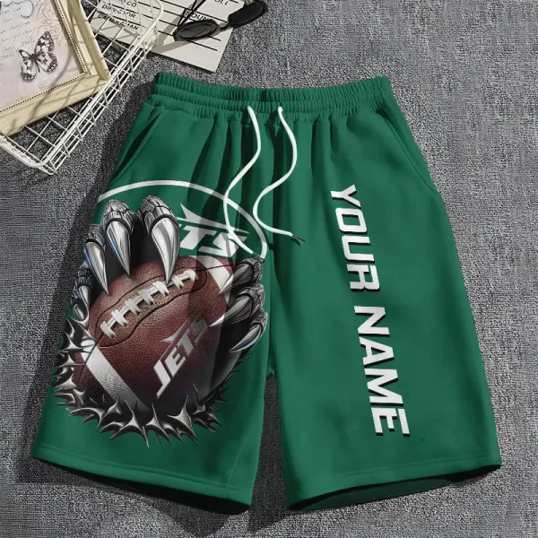 New York Jets Casual Men's Drawstring Shorts Trending 2025 BGSHORT349 - Image 3
