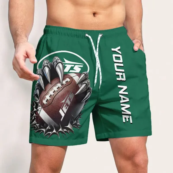 New York Jets Casual Men's Drawstring Shorts Trending 2025 BGSHORT349