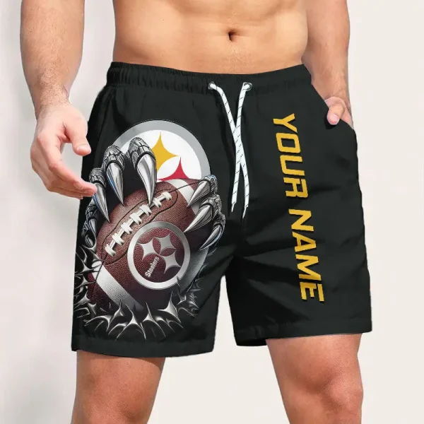 Pittsburgh Steelers Casual Men's Drawstring Shorts Trending 2025 BGSHORT357 - Image 2