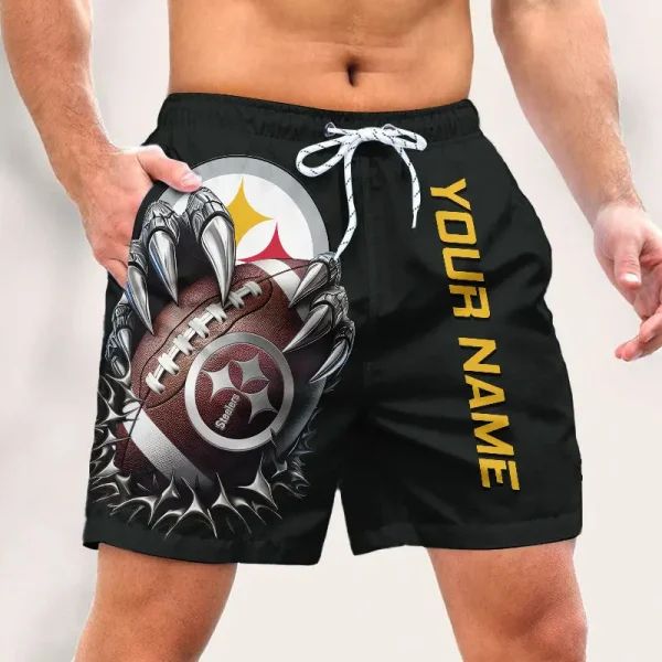 Pittsburgh Steelers Casual Men's Drawstring Shorts Trending 2025 BGSHORT357 - Image 3