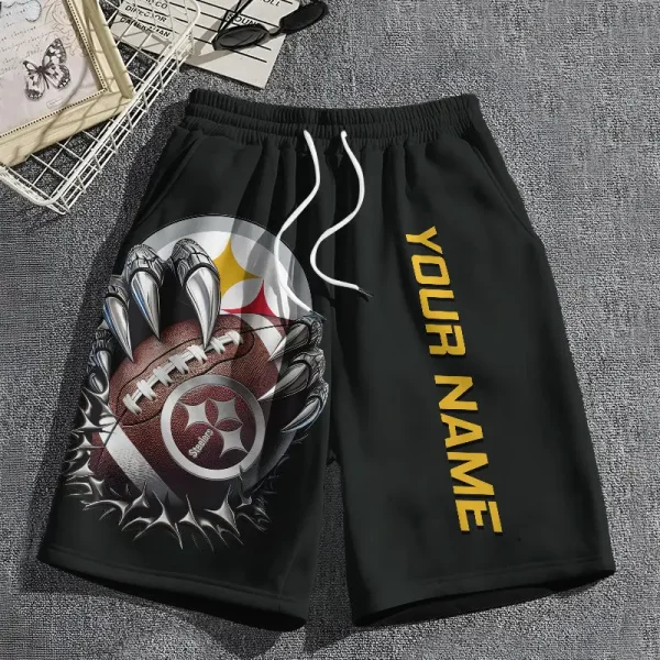 Pittsburgh Steelers Casual Men's Drawstring Shorts Trending 2025 BGSHORT357