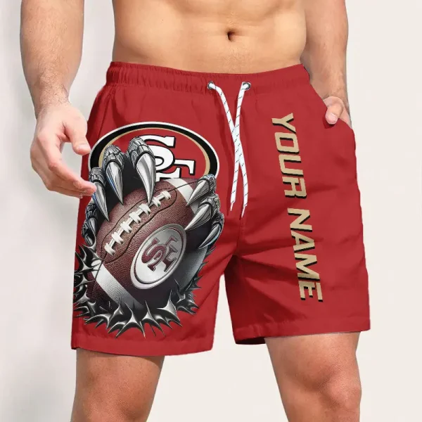 San Francisco 49ers Casual Men's Drawstring Shorts Trending 2025 BGSHORT358 - Image 2