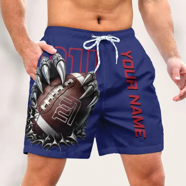 New York Giants Casual Men's Drawstring Shorts Trending 2025 BGSHORT365 - Image 2