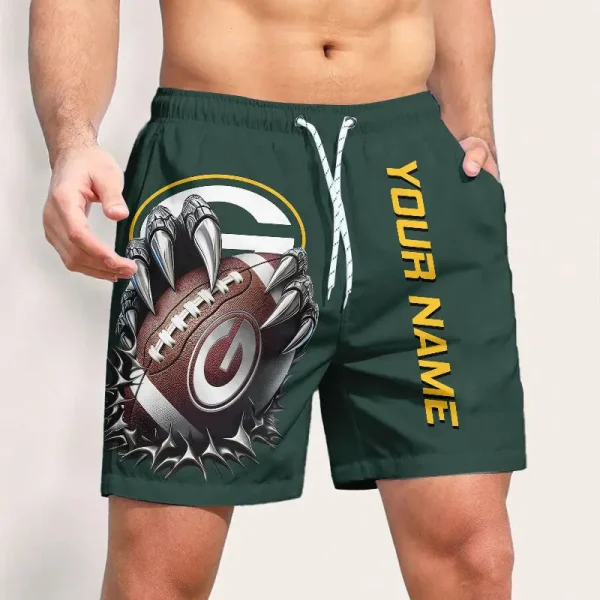 Green Bay Packers Casual Men's Drawstring Shorts Trending 2025 BGSHORT367 - Image 3