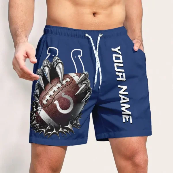 Indianapolis Colts Casual Men's Drawstring Shorts Trending 2025 BGSHORT368 - Image 2