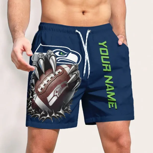 Seattle Seahawks Casual Men's Drawstring Shorts Trending 2025 BGSHORT369 - Image 2