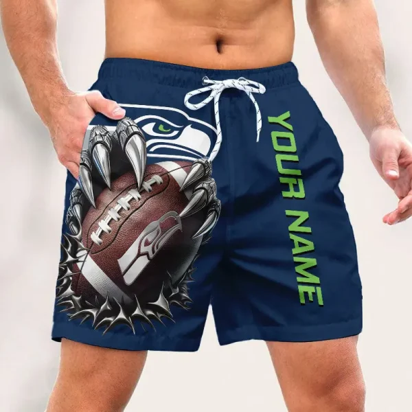 Seattle Seahawks Casual Men's Drawstring Shorts Trending 2025 BGSHORT369 - Image 3
