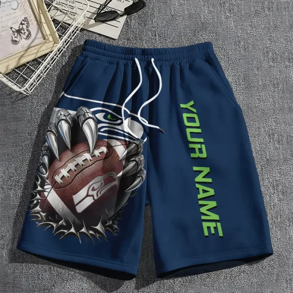 Seattle Seahawks Casual Men's Drawstring Shorts Trending 2025 BGSHORT369