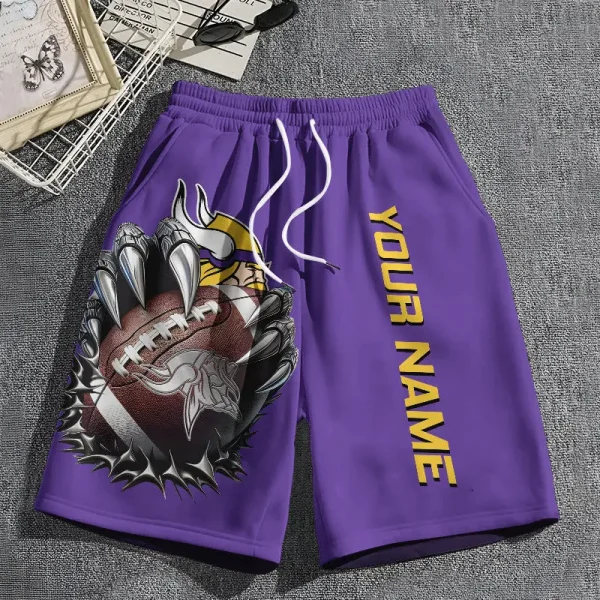 Minnesota Vikings Casual Men's Drawstring Shorts Trending 2025 BGSHORT373