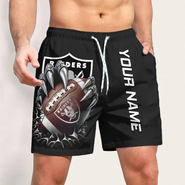 Las Vegas Raiders Casual Men's Drawstring Shorts Trending 2025 BGSHORT378 - Image 2
