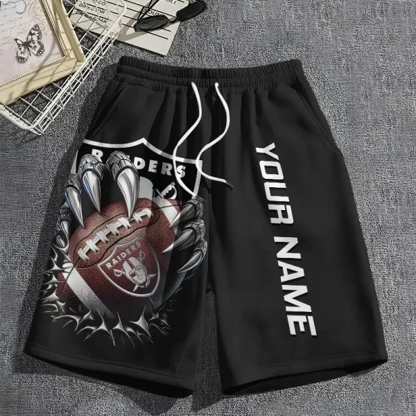 Las Vegas Raiders Casual Men's Drawstring Shorts Trending 2025 BGSHORT378