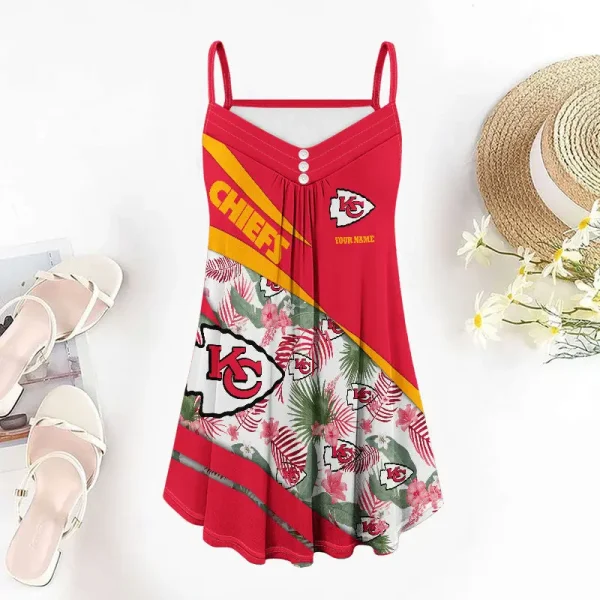 Kansas City Chiefs Summer Sleeveless Cami Dress Trending 2025 SPTSSCDT077 - Image 4