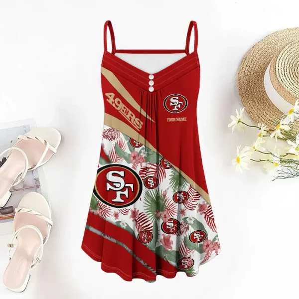 San Francisco 49ers Summer Sleeveless Cami Dress Trending 2025 SPTSSCDT080 - Image 3