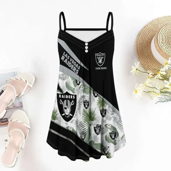 Las Vegas Raiders Summer Sleeveless Cami Dress Trending 2025 SPTSSCDT081 - Image 4
