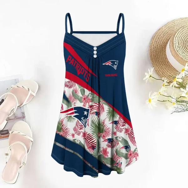 New England Patriots Summer Sleeveless Cami Dress Trending 2025 SPTSSCDT088 - Image 3