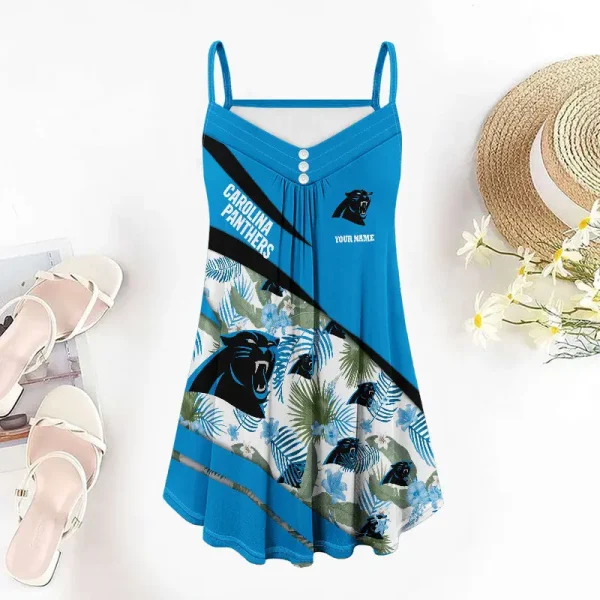 Carolina Panthers Summer Sleeveless Cami Dress Trending 2025 SPTSSCDT089 - Image 3