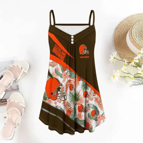Cleveland Browns Summer Sleeveless Cami Dress Trending 2025 SPTSSCDT092 - Image 4