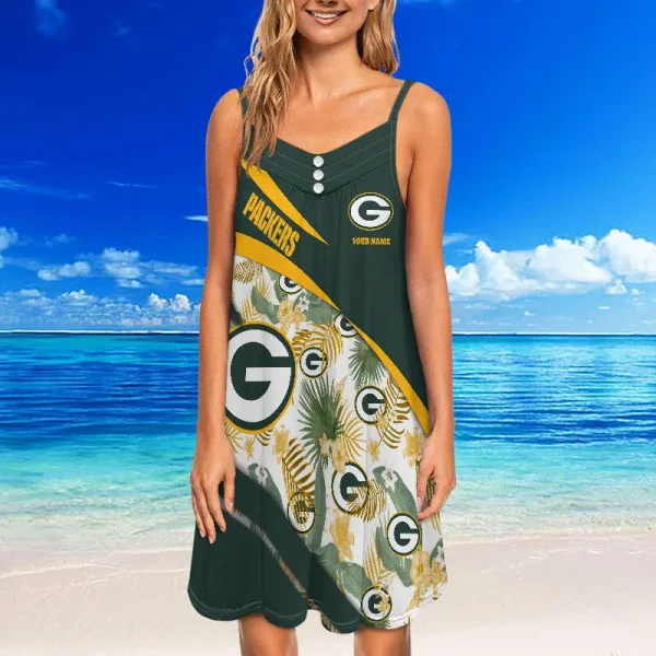 Green Bay Packers Summer Sleeveless Cami Dress Trending 2025 SPTSSCDT093 - Image 4