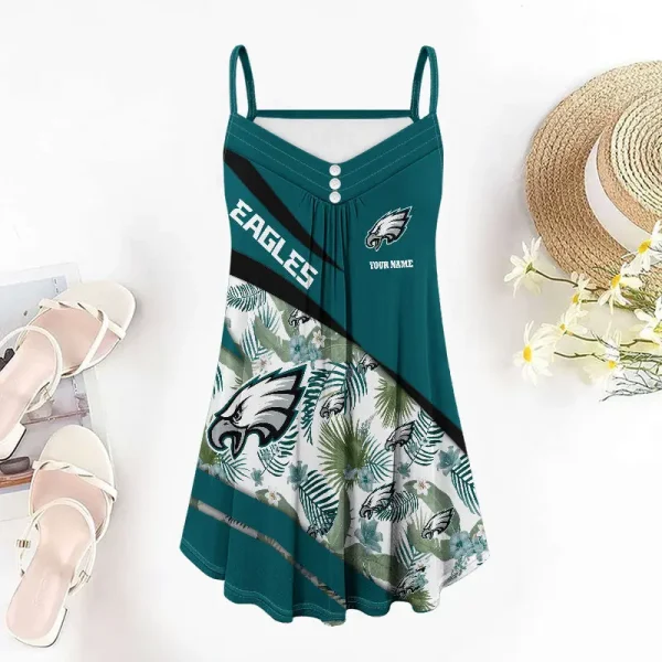 Philadelphia Eagles Summer Sleeveless Cami Dress Trending 2025 SPTSSCDT098 - Image 3
