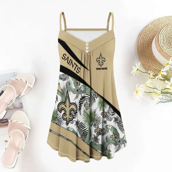 New Orleans Saints Summer Sleeveless Cami Dress Trending 2025 SPTSSCDT100 - Image 4
