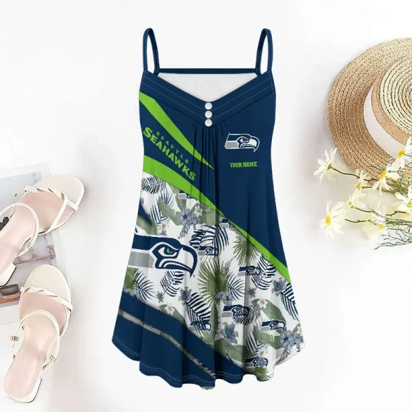 Seattle Seahawks Summer Sleeveless Cami Dress Trending 2025 SPTSSCDT104 - Image 3