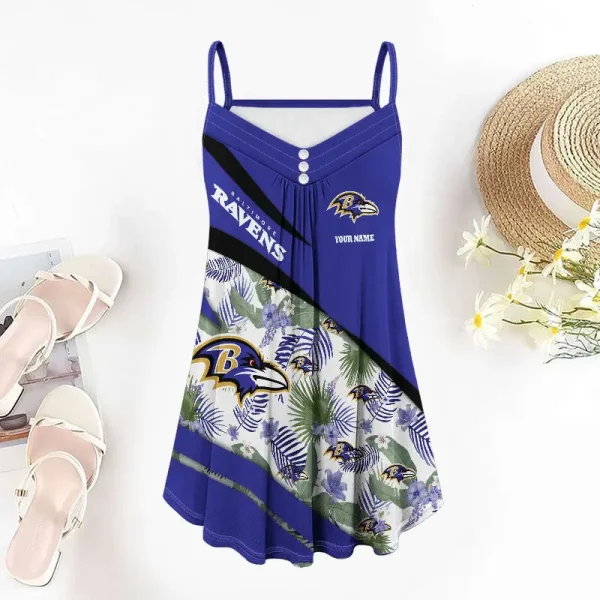 Baltimore Ravens Summer Sleeveless Cami Dress Trending 2025 SPTSSCDT106 - Image 3