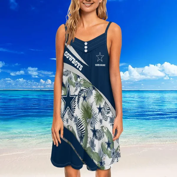 Dallas Cowboys Summer Sleeveless Cami Dress Trending 2025 SPTSSCDT107 - Image 3