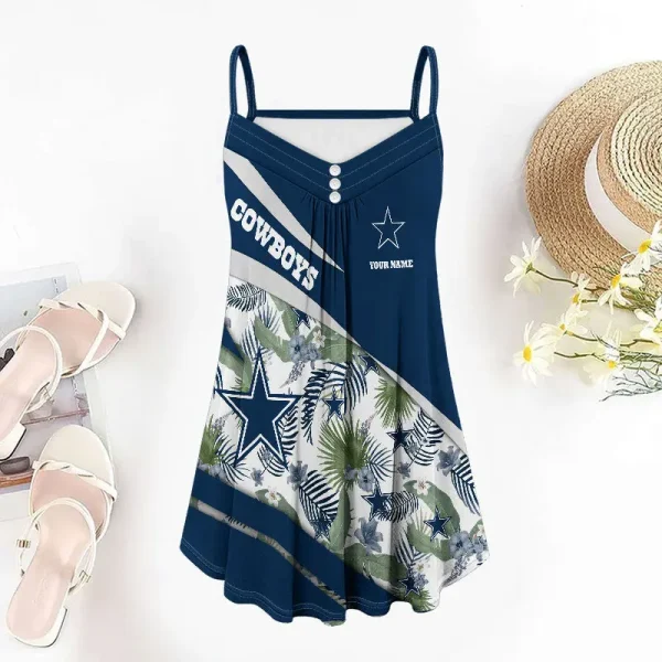 Dallas Cowboys Summer Sleeveless Cami Dress Trending 2025 SPTSSCDT107 - Image 4