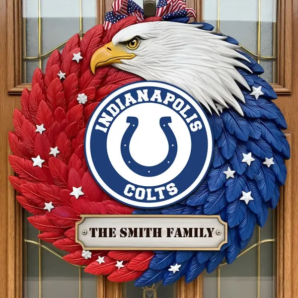 Indianapolis Colts Wood Sign For Home Custom Name Gift For Fan SPTWOODSIGN009