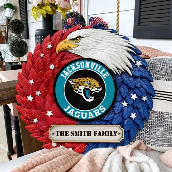 Jacksonville Jaguars Wood Sign For Home Custom Name Gift For Fan SPTWOODSIGN010 - Image 2