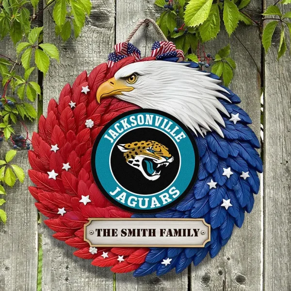 Jacksonville Jaguars Wood Sign For Home Custom Name Gift For Fan SPTWOODSIGN010 - Image 3