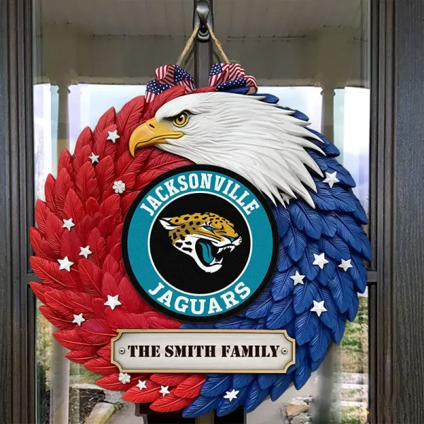 Jacksonville Jaguars Wood Sign For Home Custom Name Gift For Fan SPTWOODSIGN010 - Image 4
