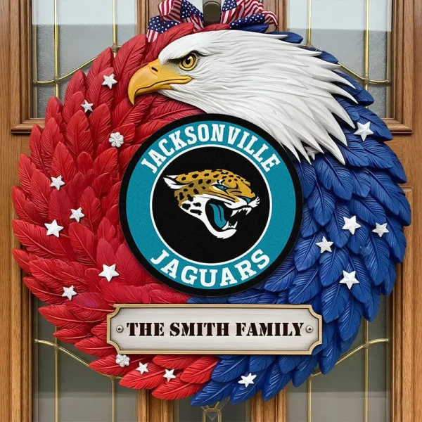 Jacksonville Jaguars Wood Sign For Home Custom Name Gift For Fan SPTWOODSIGN010