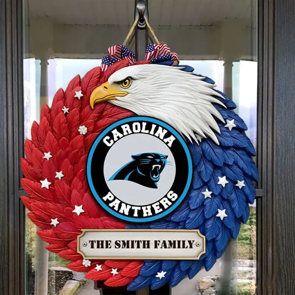 Carolina Panthers Wood Sign For Home Custom Name Gift For Fan SPTWOODSIGN013 - Image 4