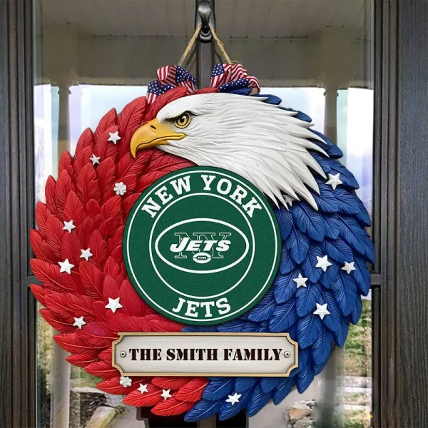New York Jets Wood Sign For Home Custom Name Gift For Fan SPTWOODSIGN014 - Image 4