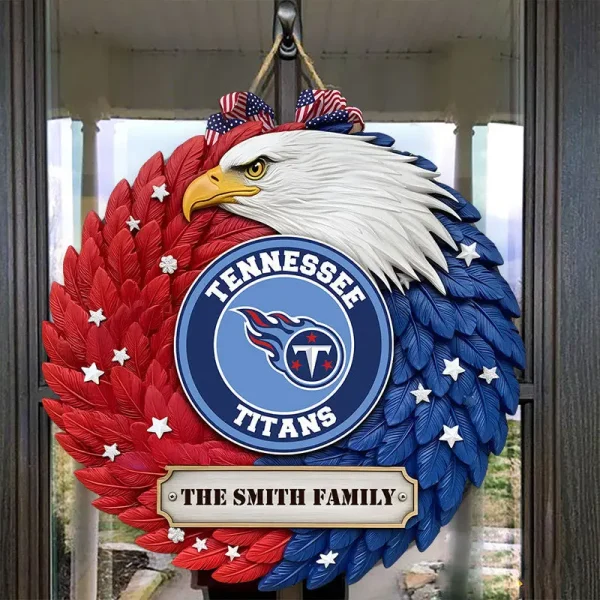 Tennessee Titans Wood Sign For Home Custom Name Gift For Fan SPTWOODSIGN017 - Image 4