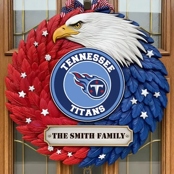 Tennessee Titans Wood Sign For Home Custom Name Gift For Fan SPTWOODSIGN017