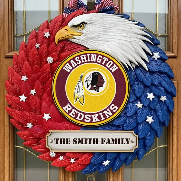 Washington Redskins Wood Sign For Home Custom Name Gift For Fan SPTWOODSIGN018